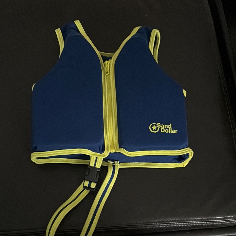 Sand Dollar Blue and Yellow Life Vest